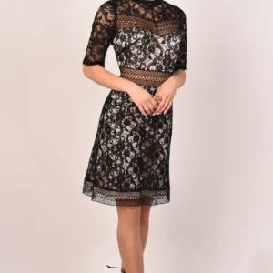 Clarise Black Lace Maxi Dress