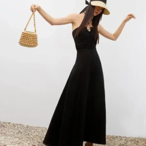 Draped Midi Dress
