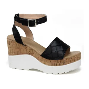 JACKIE-25 Women's Wedge Cork Platform Sandals