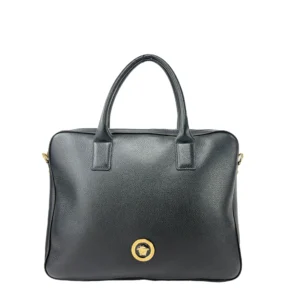 Versace Medusa Leather Briefcase Laptop Bag