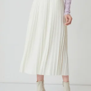 Fangyan | Bleuenn pleated Knit skirt