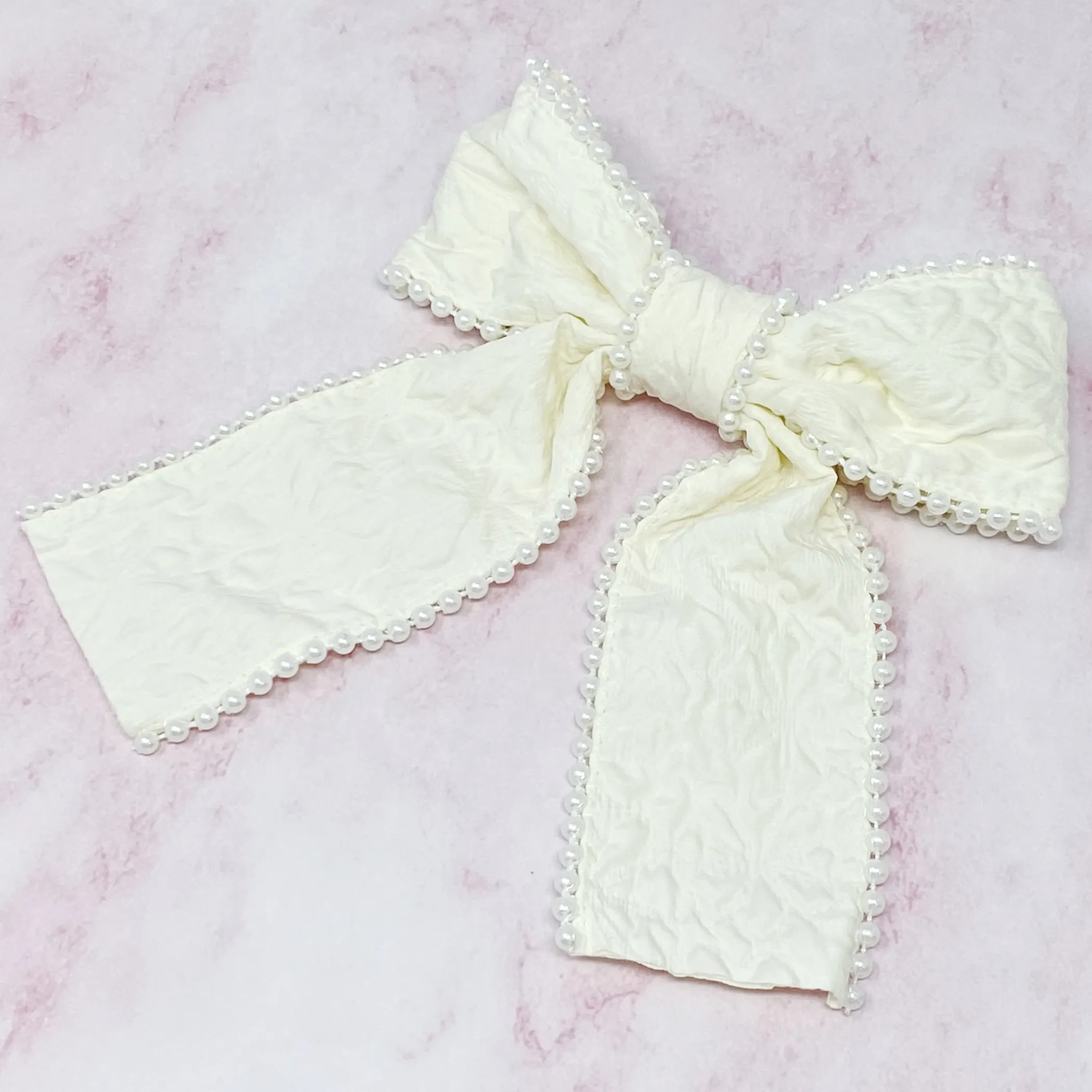 Palace Pearl Embellished Hair Barrette - Image 2