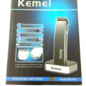 Professional Mens Hair Clipper Trimmer Rechargeable Shaver Kemei Km-619