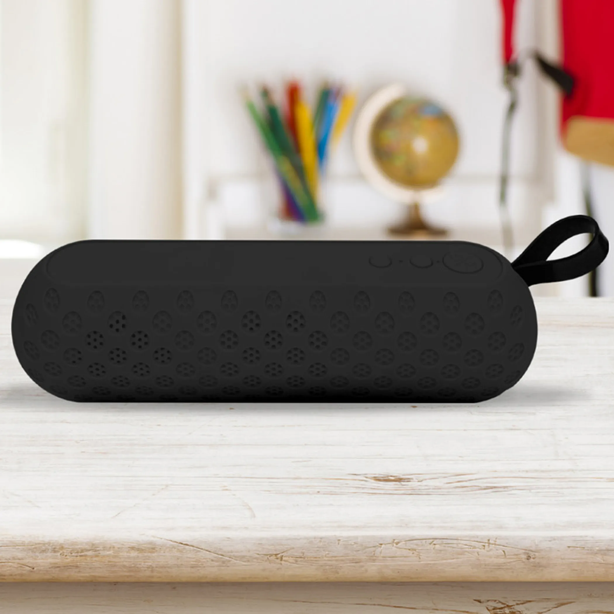 Excursion Revolve Circle Dotted Wireless Bluetooth Speaker Black - Image 4