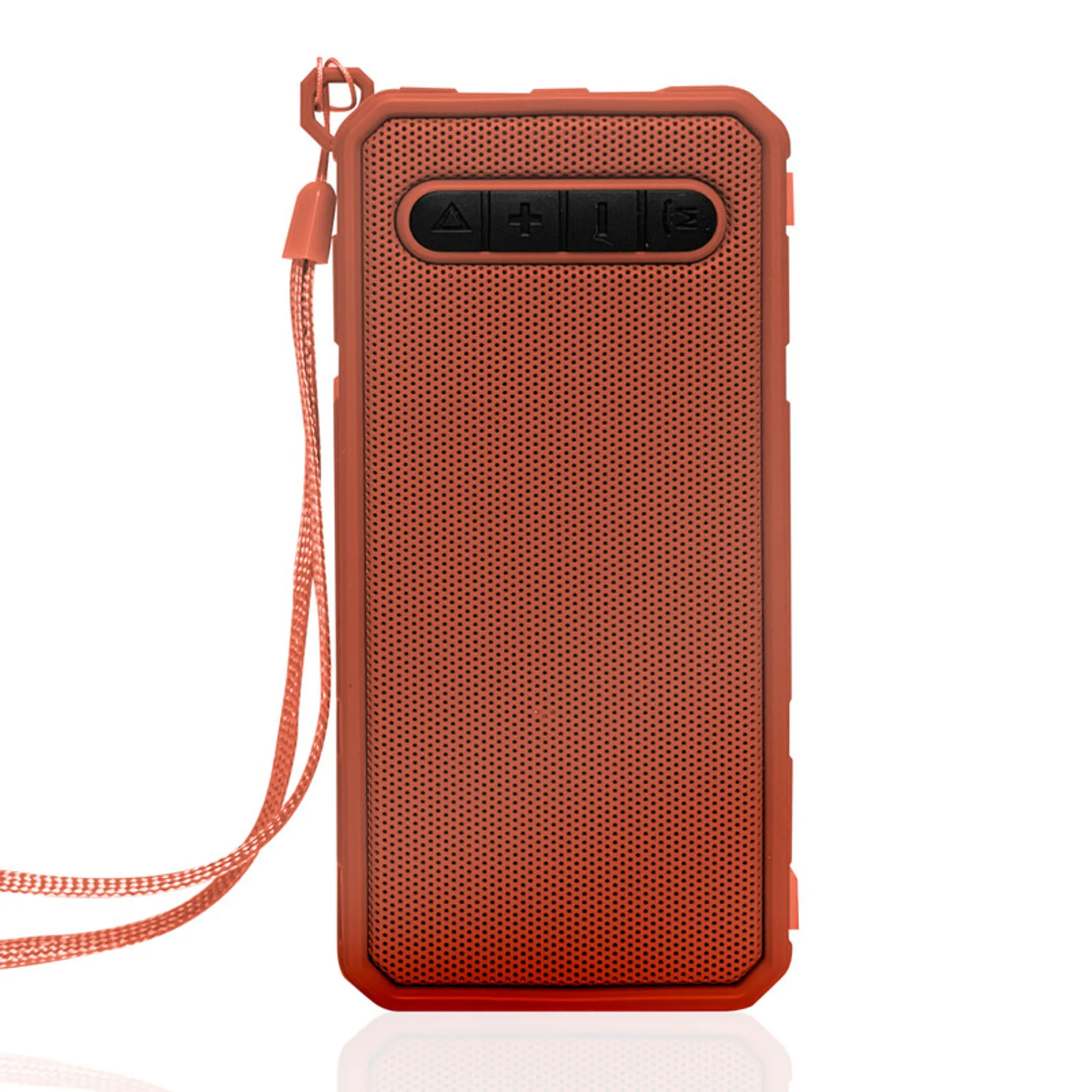 Excursion Grip Rugged Grill Rectangular Bluetooth Speaker Coral - Image 3