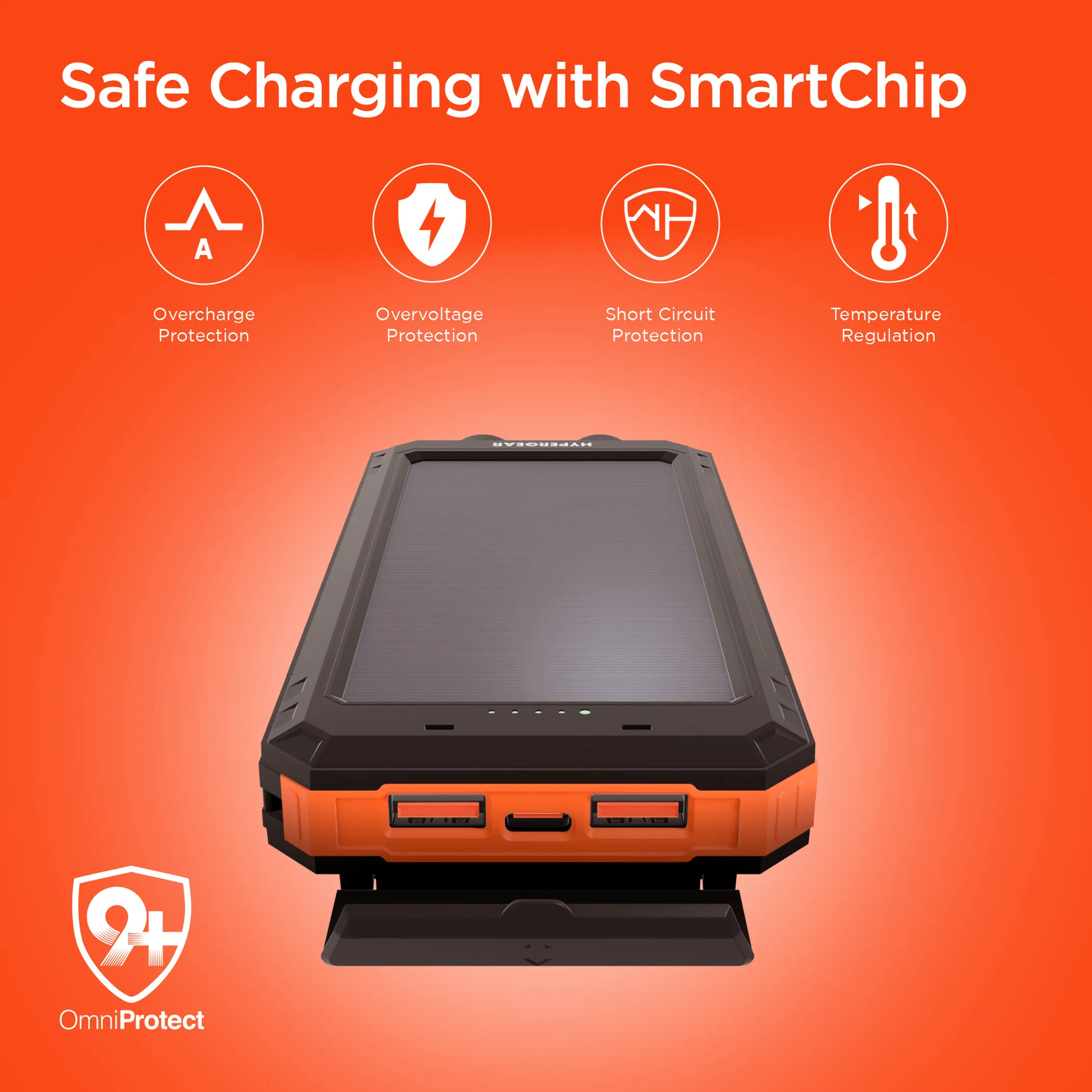 HyperGear SolPro 10K Fast Charge Solar 10000mAh PD Power Bank - Image 4