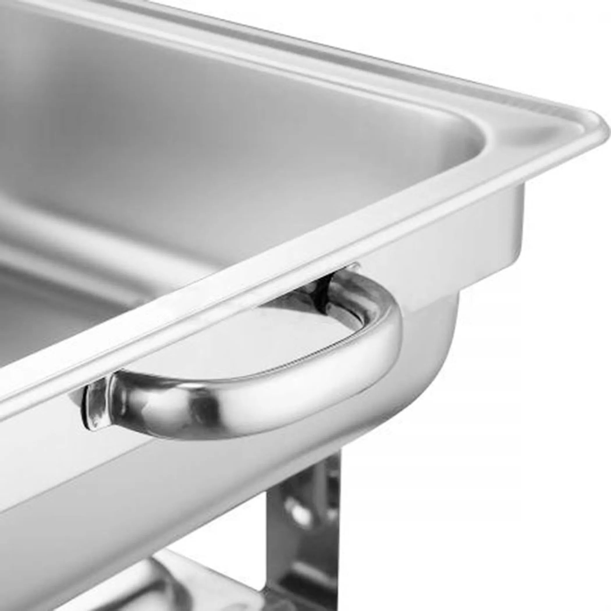 L Triple Tray Stainless Steel Roll Top Chafing Dish Food Warmer - Image 5