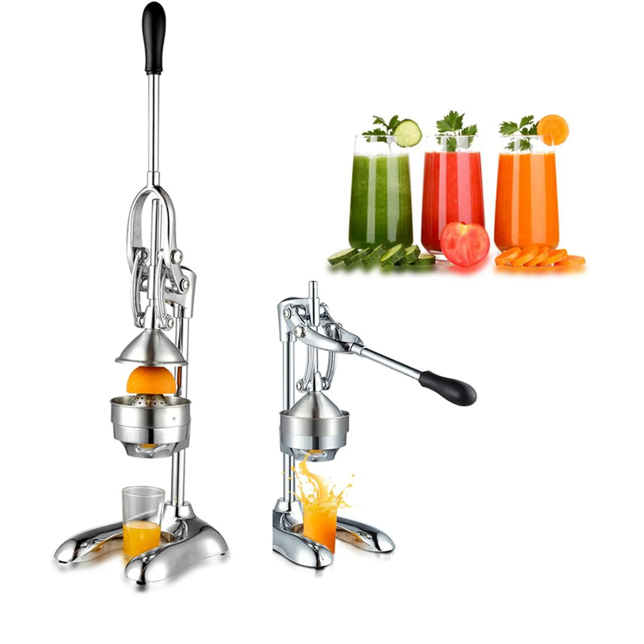 Manual Citrus Juicer Commercial Stainless Steel Hand Press Orange Juice ExtractorSqueezer - Image 3