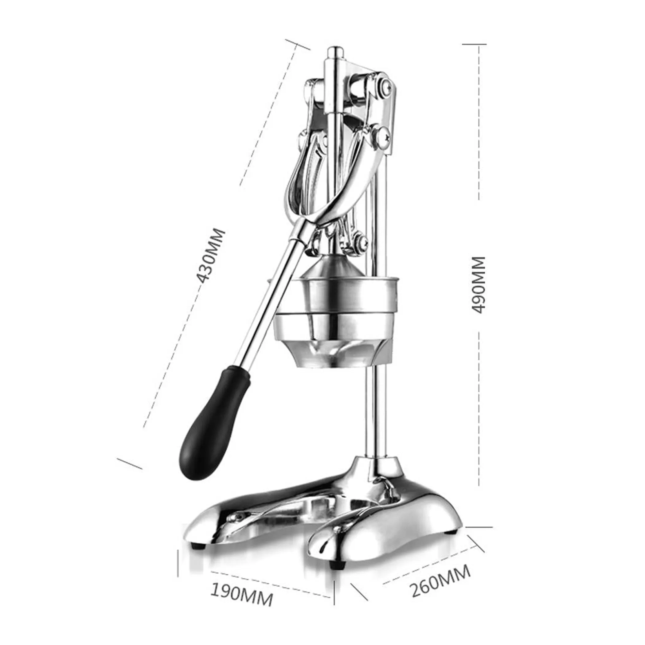 Manual Citrus Juicer Commercial Stainless Steel Hand Press Orange Juice ExtractorSqueezer - Image 4