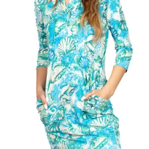 Banana Boat Woman V-Neck  UPF 5+ Floral Dress