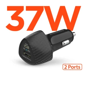 SpeedBoost 37W PD Dual Output Car Charger