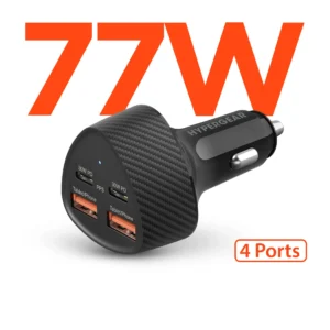 Speedboost Quad PD 77W Car Charger