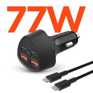 Speedboost Quad 77W Car Charger Kit