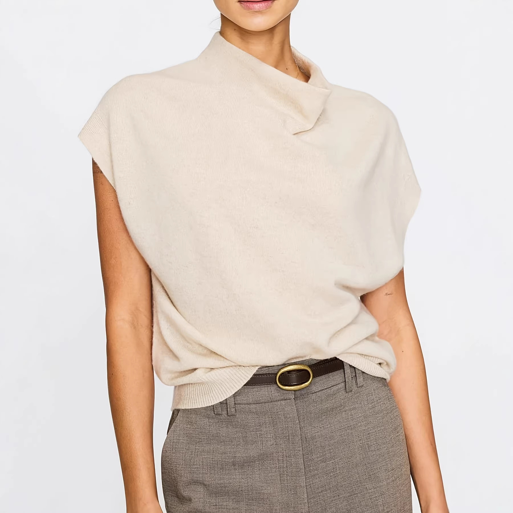 Women's Elegant Casual Knitted Pullover - Image 3