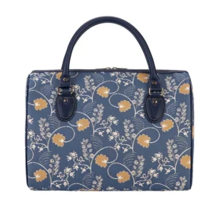 Jane Austen Blue Travel Bag Weekender Gym Holdall