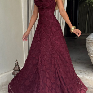 Elegant Suspender High Waist Long Dress