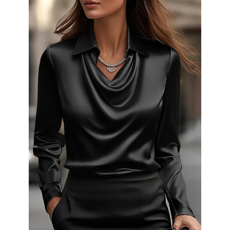Women Elegant Commute Shirt Office Casual Blouse - Image 2