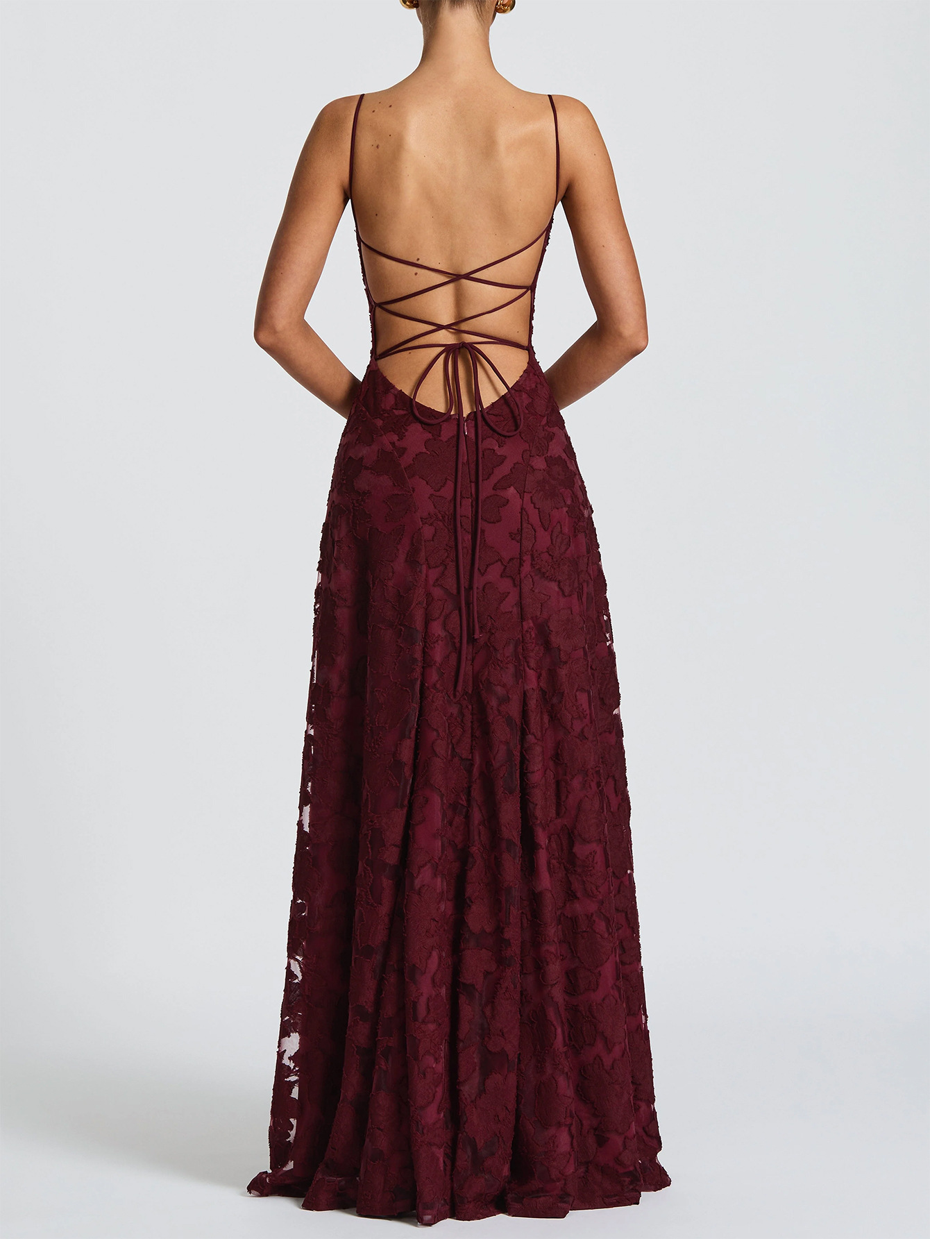 Elegant Suspender High Waist Long Dress - Image 5