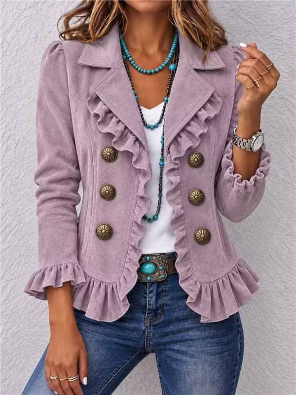 Buttoned Long-sleeve Cardigan For Women - Image 9