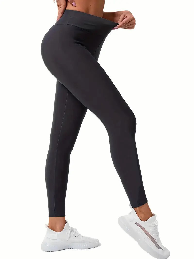 Thick Velvet High-Waisted Warm Yoga Leggings - Image 5